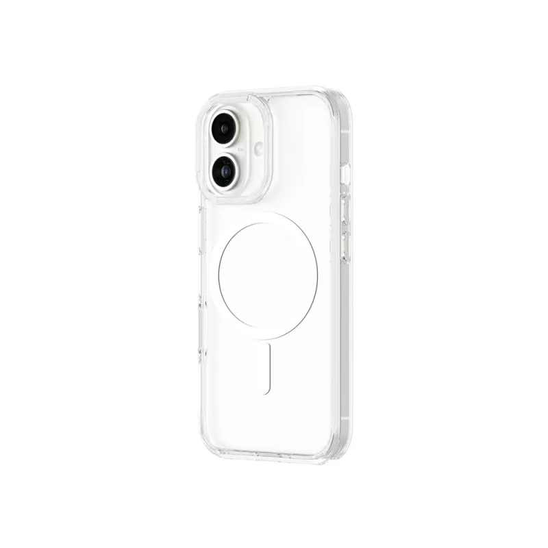 AMAZINGTHING Minimal Mag Case Silikoninis Dėklas su Magnetiniu Žiedu, Skirtas iPhone 16 – Skaidrus