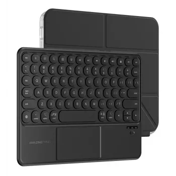 AMAZINGTHING Minimal Case KeyLite Combo klaviatūrinis dėklas, skirtas iPad Air 11 M2/M3/M4 (2024/2025/2026) - juoda