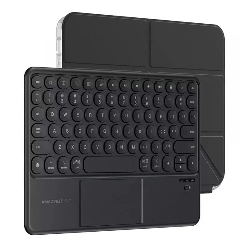 AMAZINGTHING Minimal Case KeyLite Combo klaviatūrinis dėklas, skirtas iPad Air 11 M2/M3/M4 (2024/2025/2026) - juoda