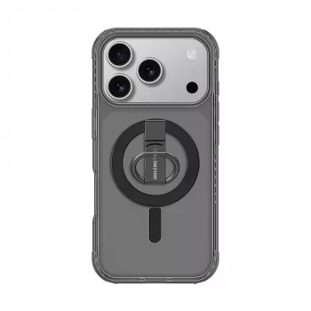 AMAZINGTHING Titan Pro Grip Ring Set Case, skirtas iPhone 17 Pro, suderinamas su MagSafe, juodos spalvos