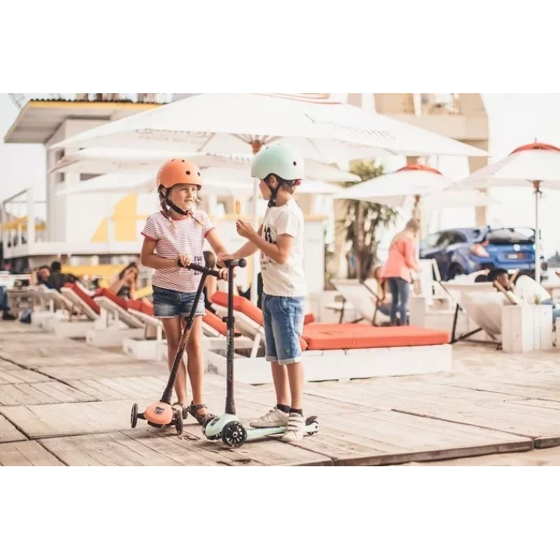 Scoot & Ride Kask S-M Peach Vaikiškas Daugiafunkcinis Šalmas