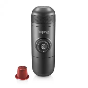 WACACO Minipresso NS nešiojamas espreso aparatas, skirtas „Nespresso“ kapsulėms, juodas