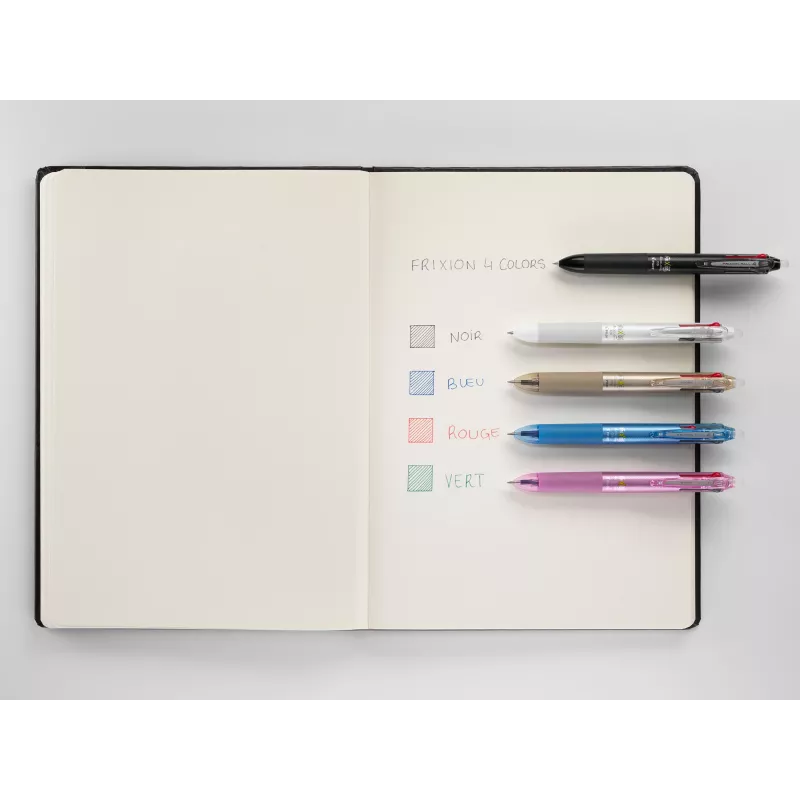 PILOT PEN FriXion Ball 4 Erasable Gel Pen 4-in-1 Black Barrel 0,5 mm Extra Fine