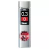 Pentel Ain Stein mechaninio pieštuko šerdys - B - pilka - 0,3 mm - 60 mm - 15 vnt.