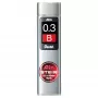 Pentel Ain Stein mechaninio pieštuko šerdys - B - pilka - 0,3 mm - 60 mm - 15 vnt.