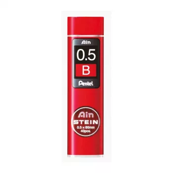 Pentel C275-BO Super Hi-Polymer švino užtaisas – raudona – 0,5 mm – 40 švinų – dėžutė