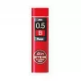 Pentel C275-BO Super Hi-Polymer švino užtaisas – raudona – 0,5 mm – 40 švinų – dėžutė