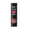 Pentel C279-BO Super Hi-Polymer švino užpildai 0,9 mm B juodi, 36 vnt. dėžutėje