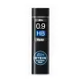 Pentel C279-HBO Super Hi-Polymer švino užpildai – 0,9 mm HB – juoda – 36 vamzdeliai (540 švinų) – pilka dėžutė