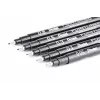 Pentel Pointliner plonų flomasterių rinkinys, juodas