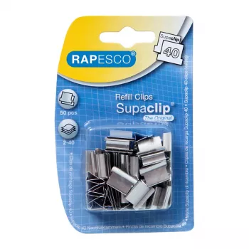 Rapesco RC4050SS 4 skylučių perforatorius, nerūdijantis plienas, 40 lapų, 50 vienetų, 125 mm, 80 mm
