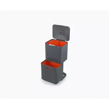 Joseph Joseph šiukšlių dėžė Totem 60 L pilka