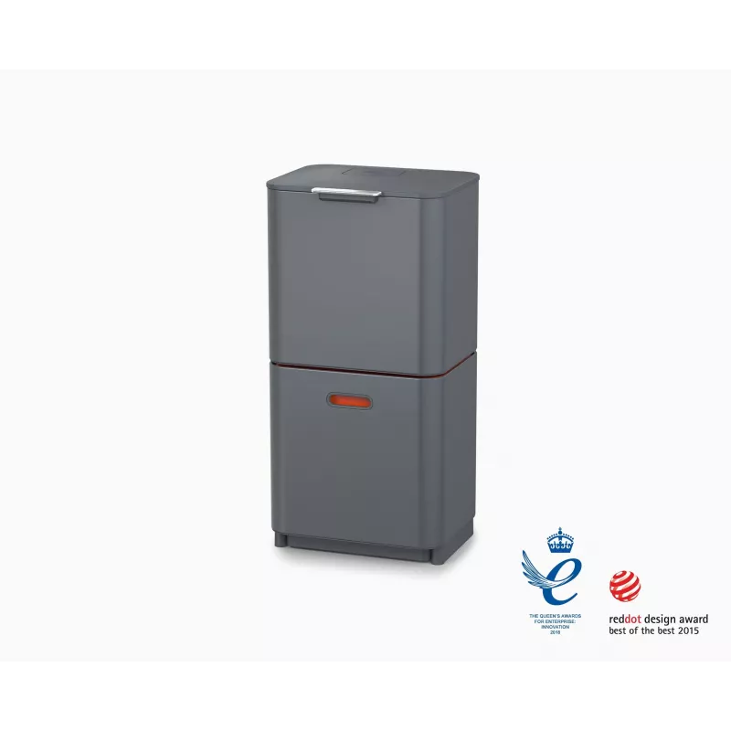 Joseph Joseph šiukšlių dėžė Totem 60 L pilka