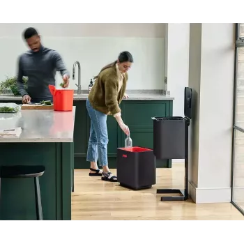 Joseph Joseph Totem Max 60L juodos spalvos atliekų ir perdirbimo konteineris
