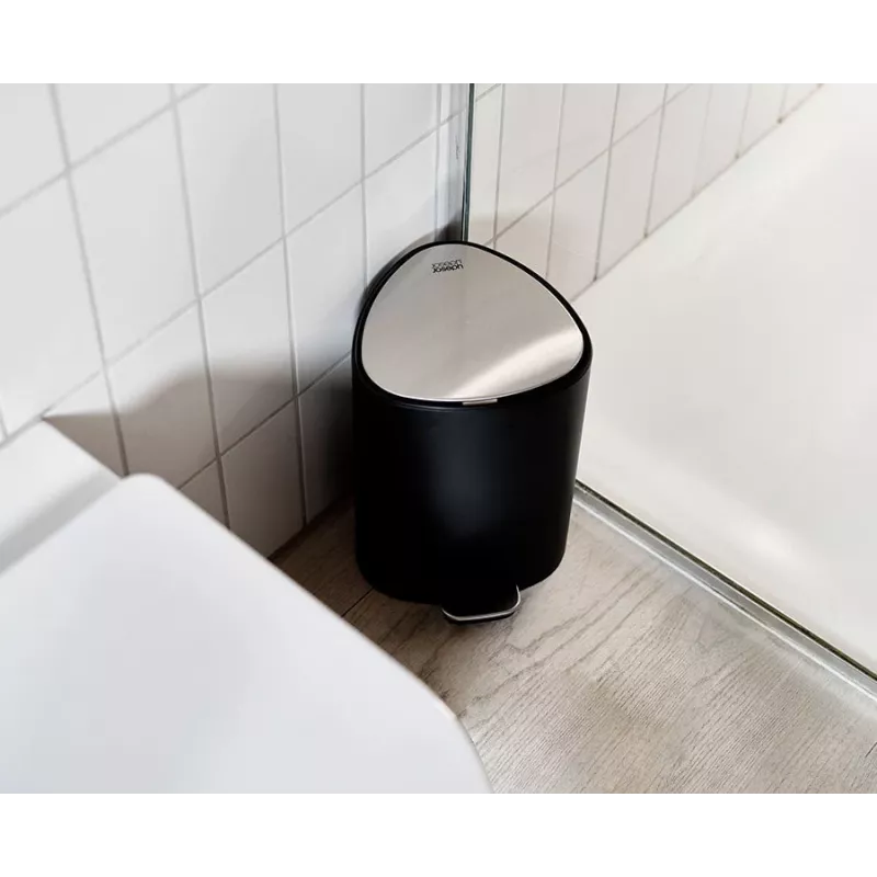 Joseph Joseph EasyStore 5L Matt Black Pedal Bin