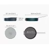 Joseph Joseph Space Fold Handle Ceramic Non-Stick 28cm Blue Saute Pan su dangčiu