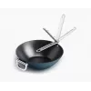 Joseph Joseph Space Folding Handle Ceramic Non-Stick Wok 32 cm Blue