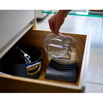 Joseph Joseph Space 3-Piece Lid Storage Stand - pilka