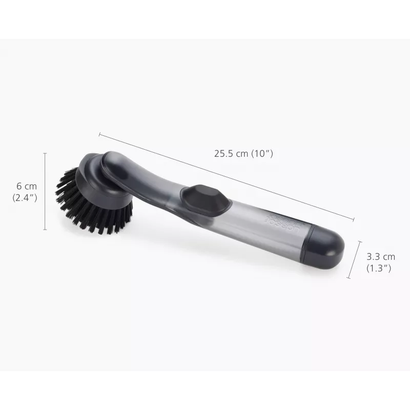 Joseph Joseph SinkTech Soap Dispensing Washing-Up Brush su keičiama galvute, pilka/žalia