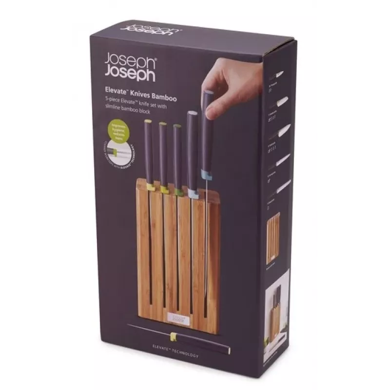 Joseph Joseph Elevate Bamboo Knives 5-Piece Set