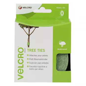VELCRO Brand ONE-WRAP daugkartinio naudojimo kabelių raiščių ritinys – žalia – 50 mm x 5 m – dėžutė