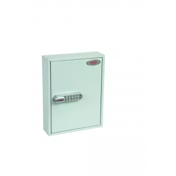 Phoenix Safe KC0601E raktų spinta – pilka – 42 kabliukai – elektroninis užraktas – montuojama ant sienos – 270 x 80 x 350 mm