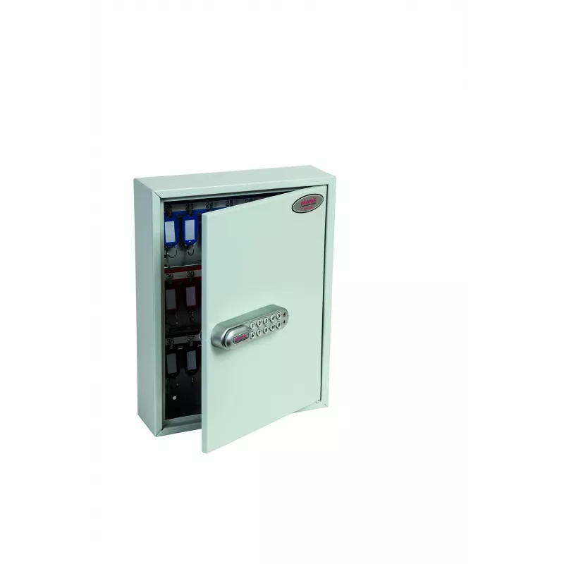 Phoenix Safe KC0601E raktų spinta – pilka – 42 kabliukai – elektroninis užraktas – montuojama ant sienos – 270 x 80 x 350 mm