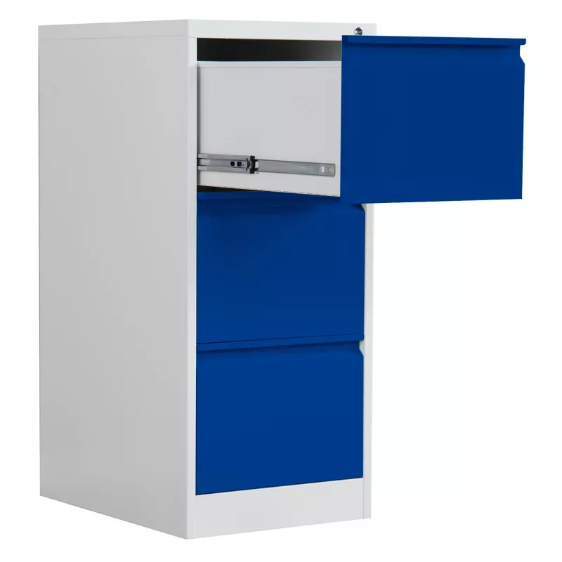 Phoenix Safe Hanging File Cabinet 3 Drawers Blue FC1003GBK