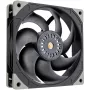 SILVERSTONE TECHNOLOGY SST-FHL140 140 mm juodas korpuso ventiliatorius, 4 kontaktų PWM, hidraulinis guolis, 0–1500 aps./min., 92,5 CFM