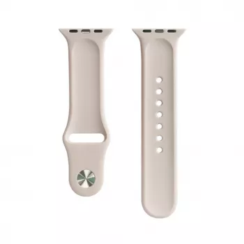 Evelatus Apple Watch 42/44/45mm Silicone Solo Loop Watch Strap (140mm M/L) Pink Sand
