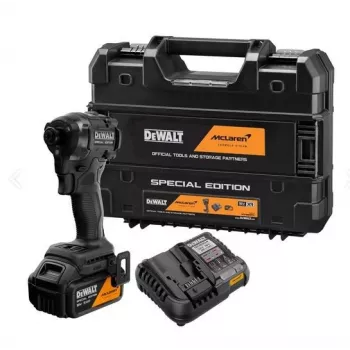 DEWALT 18V XR Bešepetinis Smūginis Suktuvas su 1x5.0Ah Akumuliatoriumi DCF86MP1T
