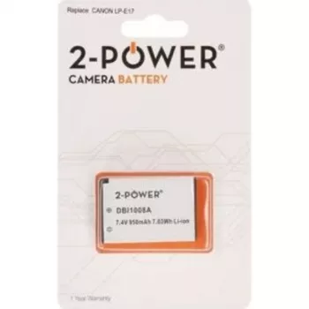 2-POWER DBI1008A Įkraunama baterija Ličio jonų 950 mAh 7,4 V, skirta Canon LP-E8