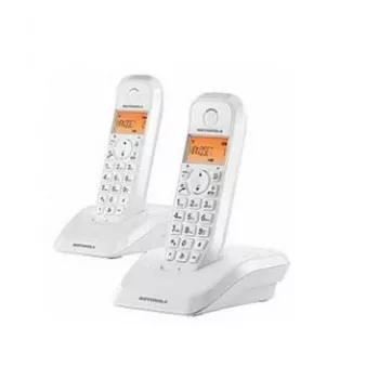 Motorola S1202 DECT belaidžio ryšio telefonų rinkinys 2 vnt., baltas