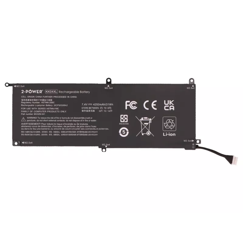 2-Power pagrindinis akumuliatorius, skirtas ASUS Pro Tablet x2 612 G1 – 4250 mAh