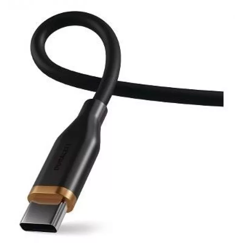 2-Power 2m USB-C į USB-C 100W Silikono Laidas Juodas