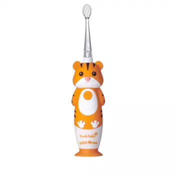 BRUSH BABY Wild Ones Sonic Toothbrush for Children 0-10 Years Tiger
