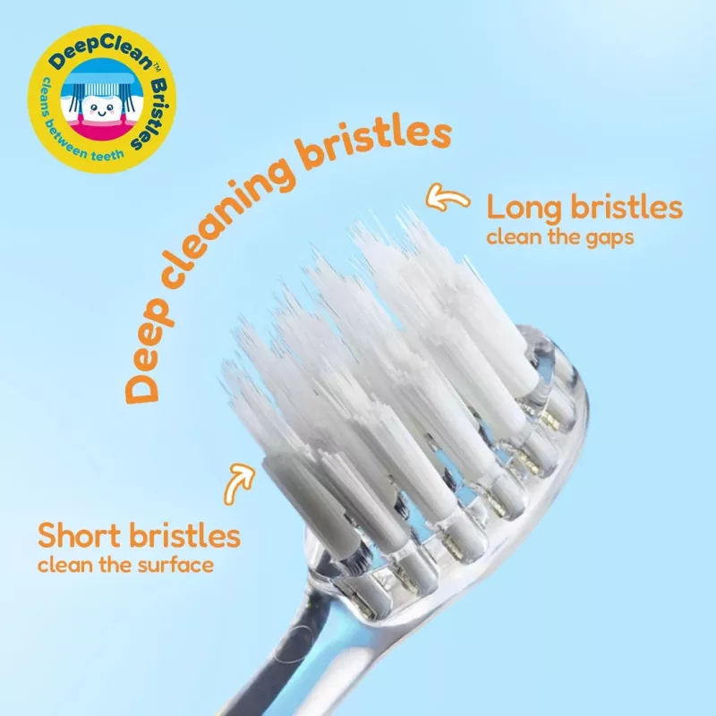 BRUSH BABY Wild Ones Sonic Toothbrush for Children 0-10 Years Tiger