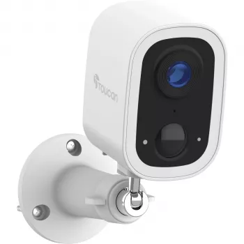 Toucan Wireless Outdoor Camera S4 - 1080p Full HD, IP54, rechargeable battery, two-way audio, night vision, smart home compatible