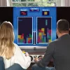 FIZZ CREATIONS Tetris Duel Retro Arcade Console for Two Players with 2x Wired Gamepads Plug & Play