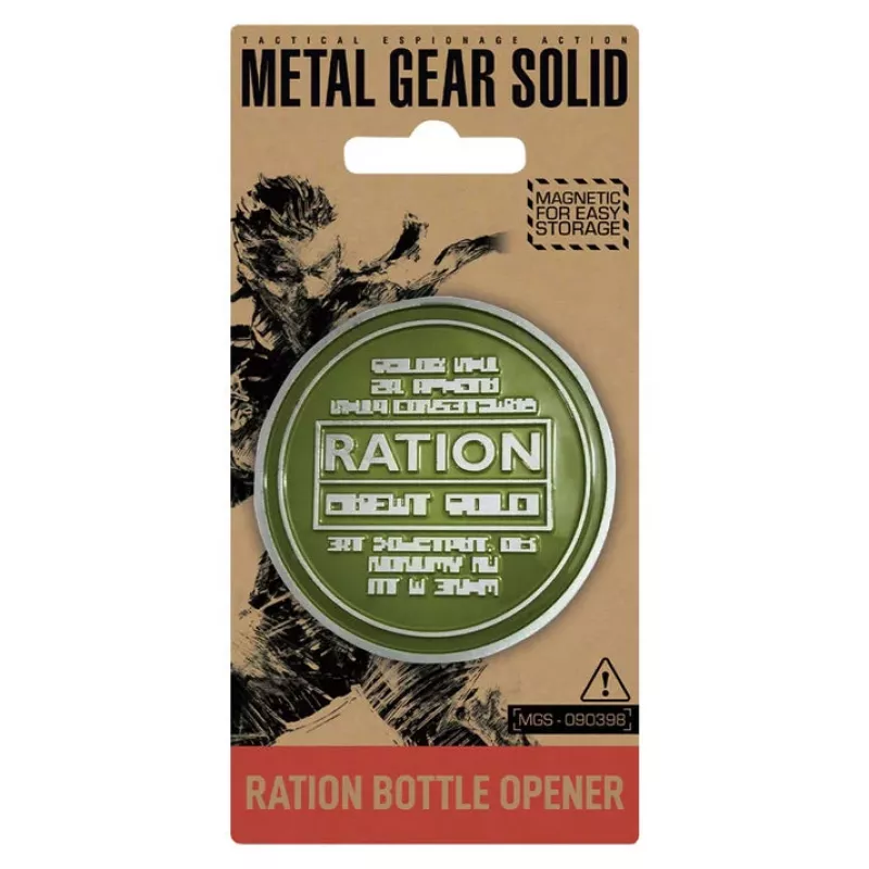 Fanattik Magnetic Back Bottle Opener Metal Gear Ration