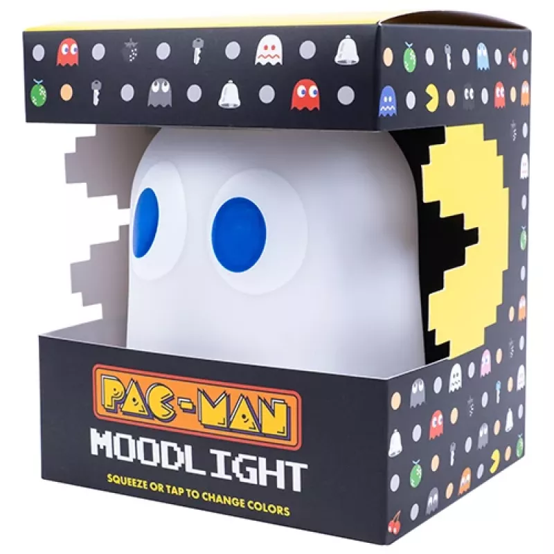 FIZZ CREATIONS Pac-Man Ghost LED Mood Light - Color Changing, Sound Reactive, USB/Battery Powered