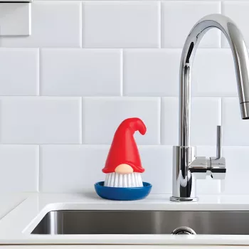 OTOTO Beardy Dish Brush – Naujoviškas indų šepetėlis su integruota pakabinimo anga