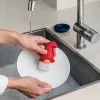 OTOTO Beardy Dish Brush – originalus virtuvės šepečio šveitiklis su integruota pakabinimo skyle
