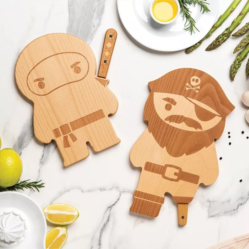 OTOTO Pirate Board pjaustymo lenta ir peilio rinkinys