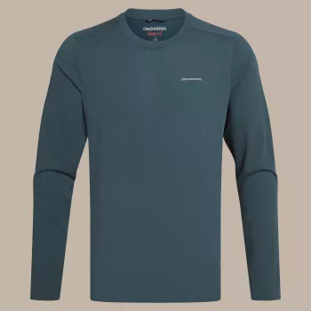 Craghoppers NosiLife Abel LS T-Shirt - Blue Stone (M)
