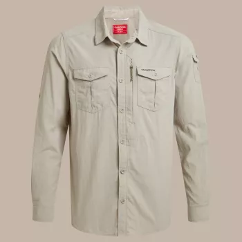 Craghoppers NosiLife Adventure LS Shirt III - Parchment - Dydis L