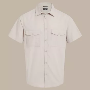 Craghoppers Kiwi II Short Sleeved Shirt - Oatmeal, Size M