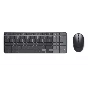 Dell Pro 7 Įkraunamas Kompaktiškas Klaviatūros ir Pelės Rinkinys - KM746 - Rusiškas (QWERTY) - Titan Gray