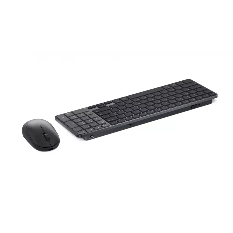 Dell Pro 7 Įkraunamas Kompaktiškas Klaviatūros ir Pelės Rinkinys - KM746 - Lietuviškas (QWERTY) - Titan Gray