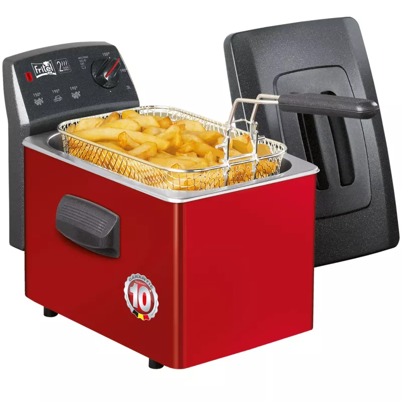 Fritel TURBO SF gruzdintuvė 3L 2200W juoda/raudona/pilka